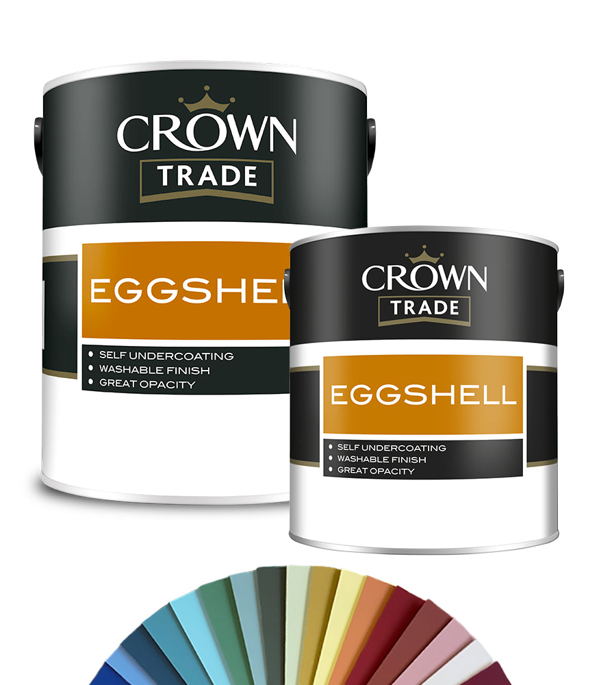 Crown Trade Eggshell Paint - Tinted Colour Match