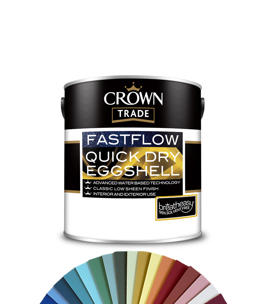 Crown Trade Fastflow Quick Dry Eggshell - 2.5L - Tinted Colour Match