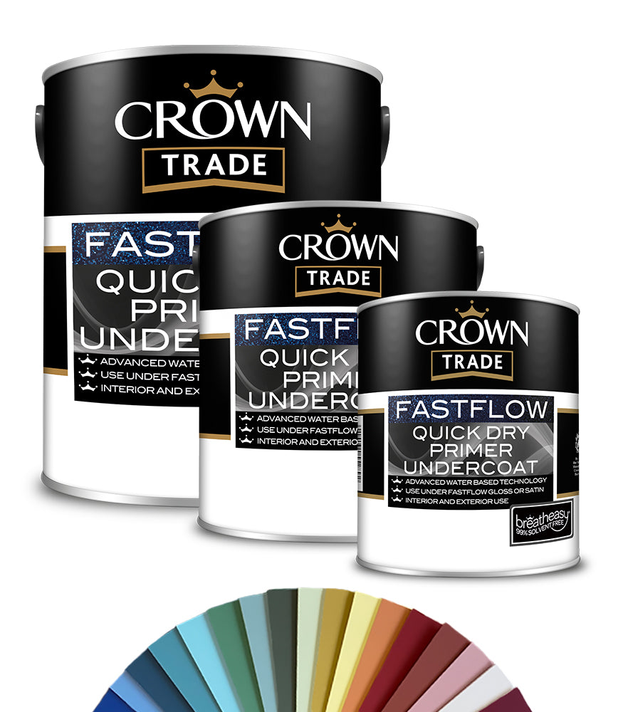 Crown Trade Fastflow Quick Dry Primer Undercoat - Tinted Colour Match