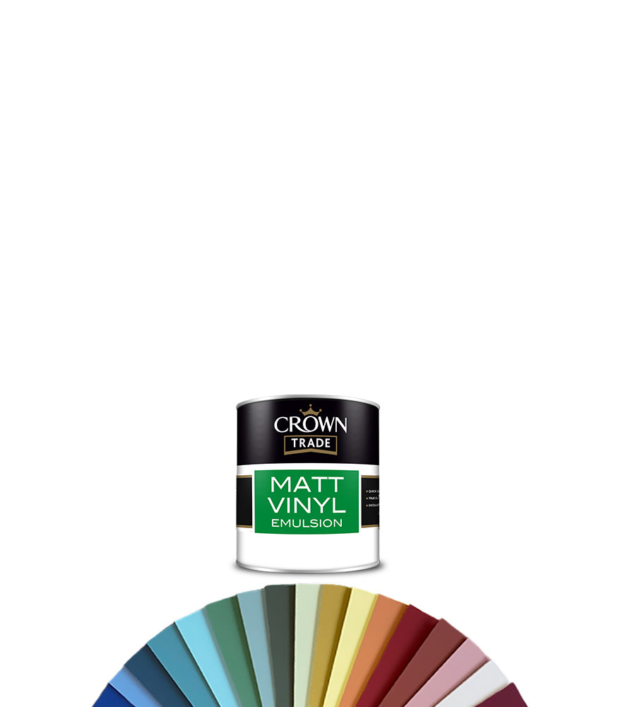 Crown Trade Vinyl Matt Emulsion - 250ml - Tinted Colour Match