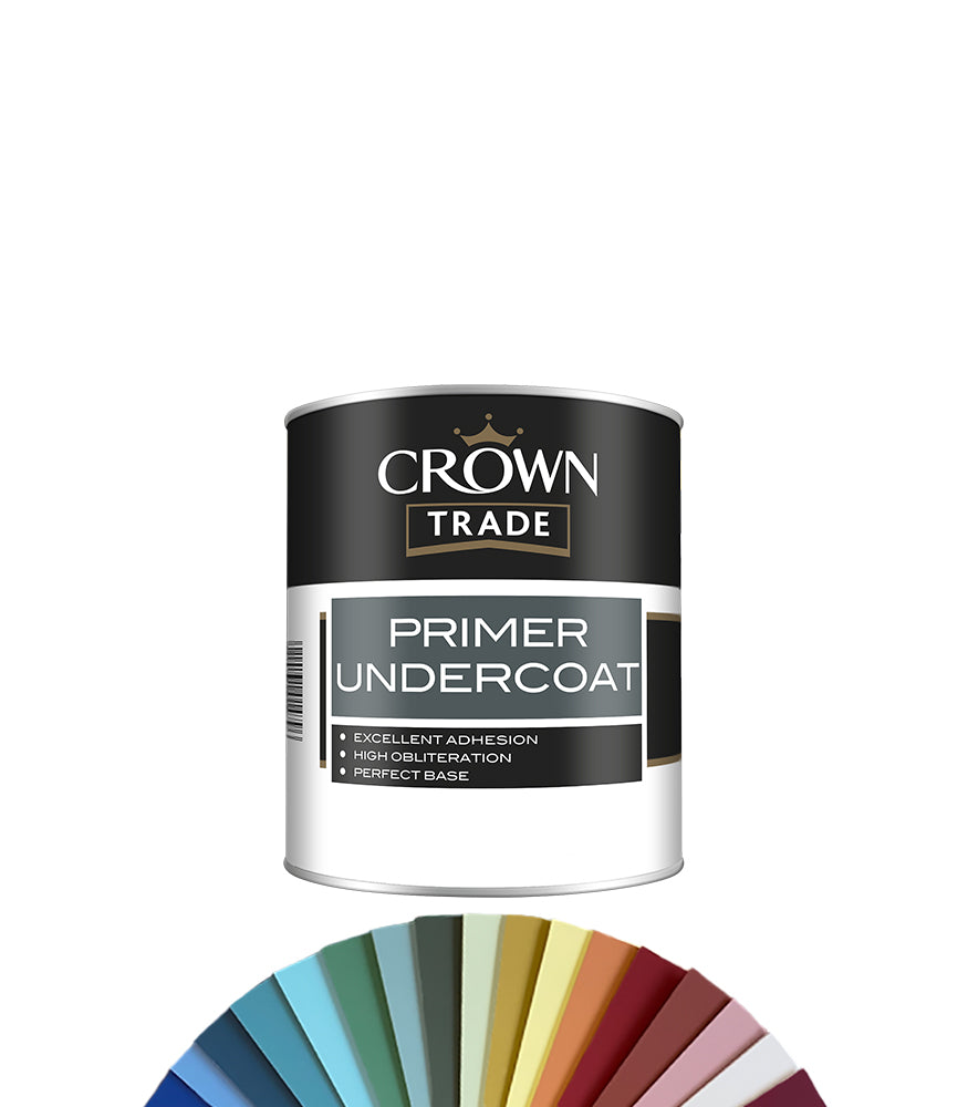 Crown Trade Primer Undercoat - 1L - Tinted Colour Match
