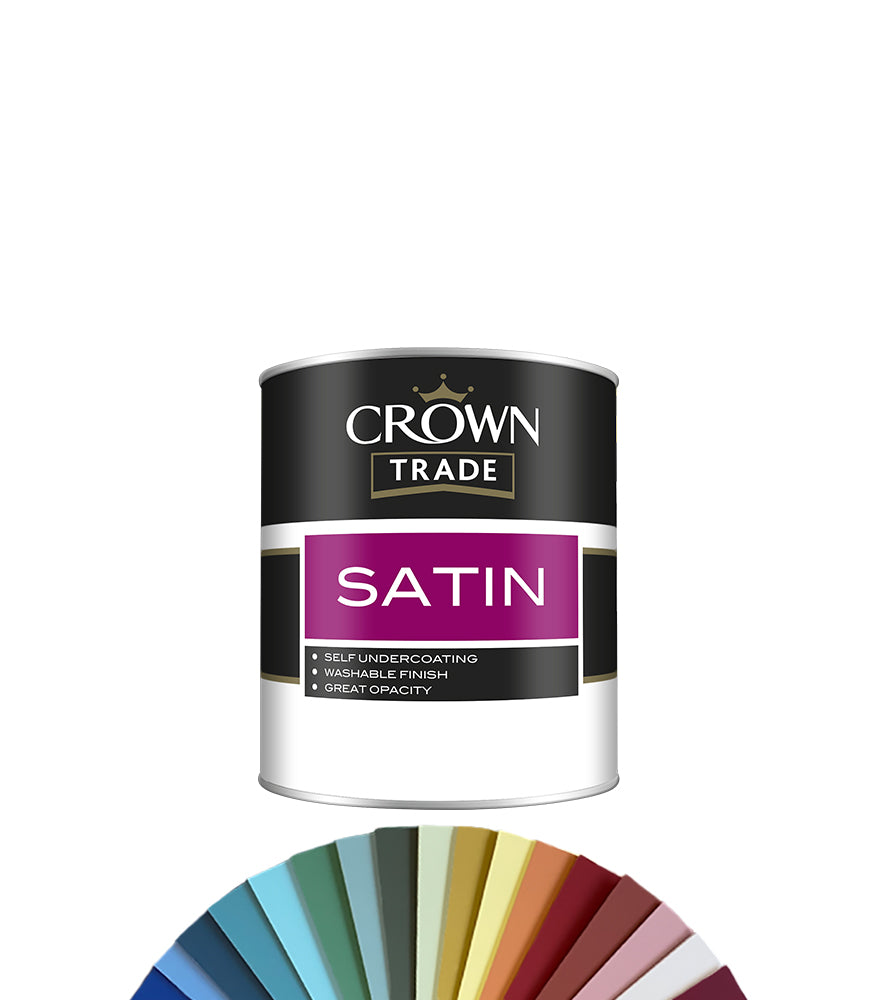 Crown Trade Satin Finish - 1L - Tinted Colour Match