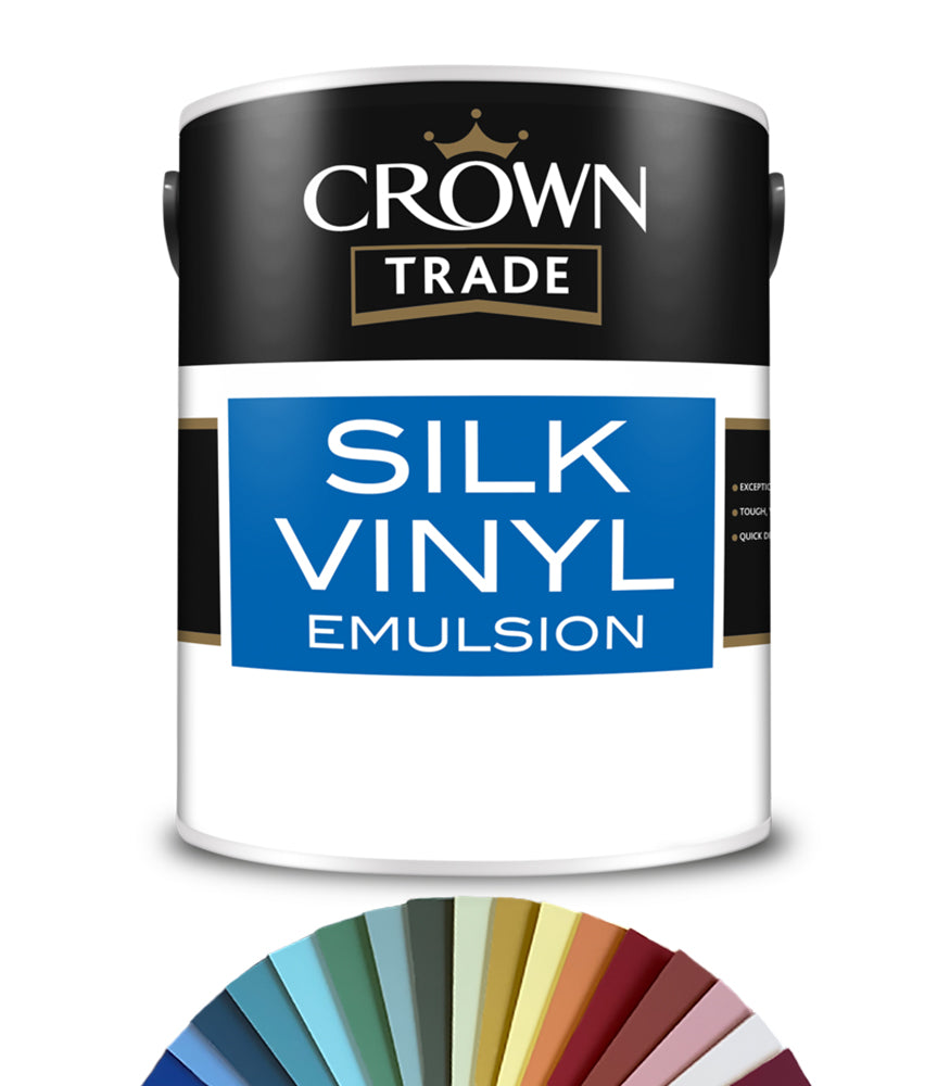 Crown Trade Vinyl Silk Emulsion - 5L - Tinted Colour Match