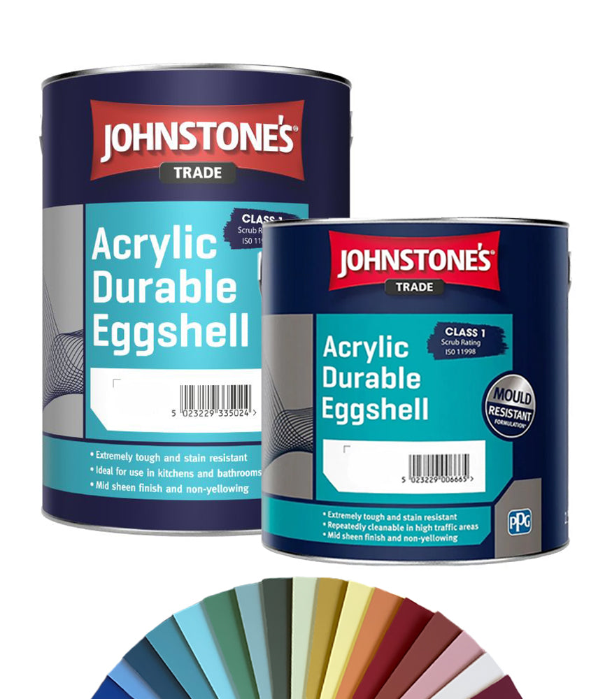 Johnstone's Trade Acrylic Durable Eggshell Paint - Tinted Colour Match
