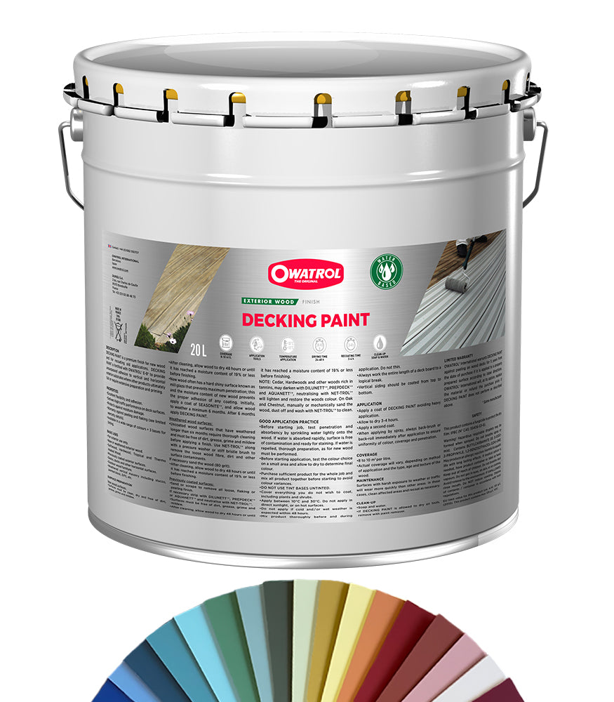 Owatrol Decking Paint Opaque - 20L - Tinted Colour Match