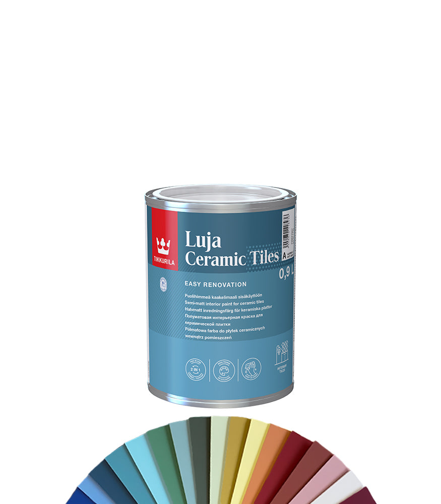Tikkurila Luja Ceramic Tiles Paint - 1L - Tinted Colour Match