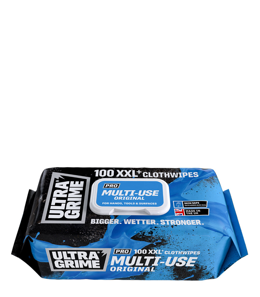 UltraGrime Multi Use XXL Cloth Wipes - 100 Pack