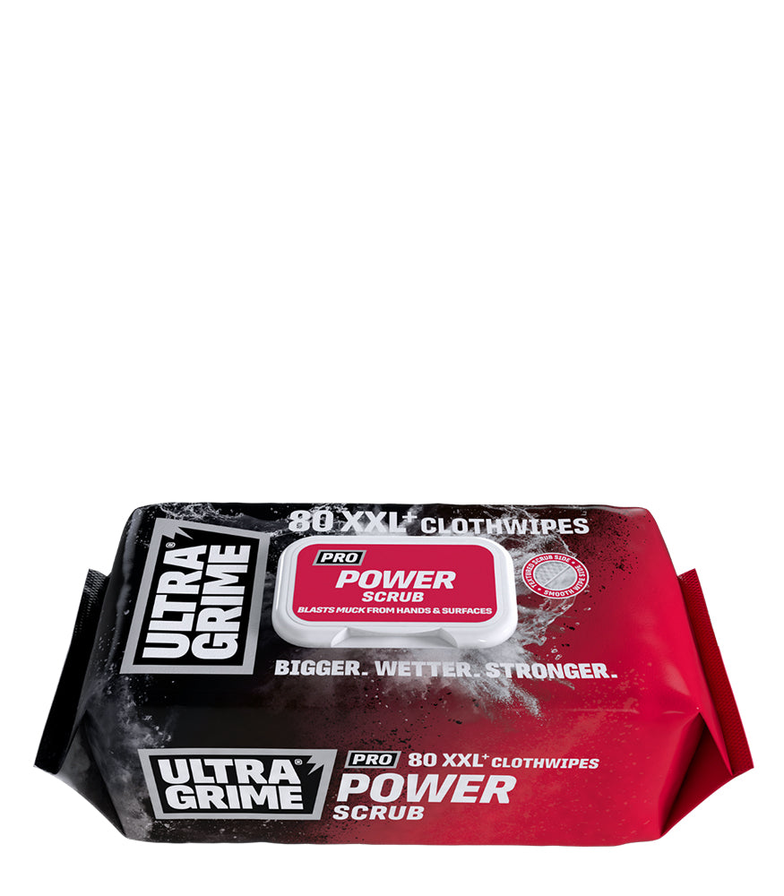 UltraGrime Power Scrub XXL Cloth Wipes - 80 Pack