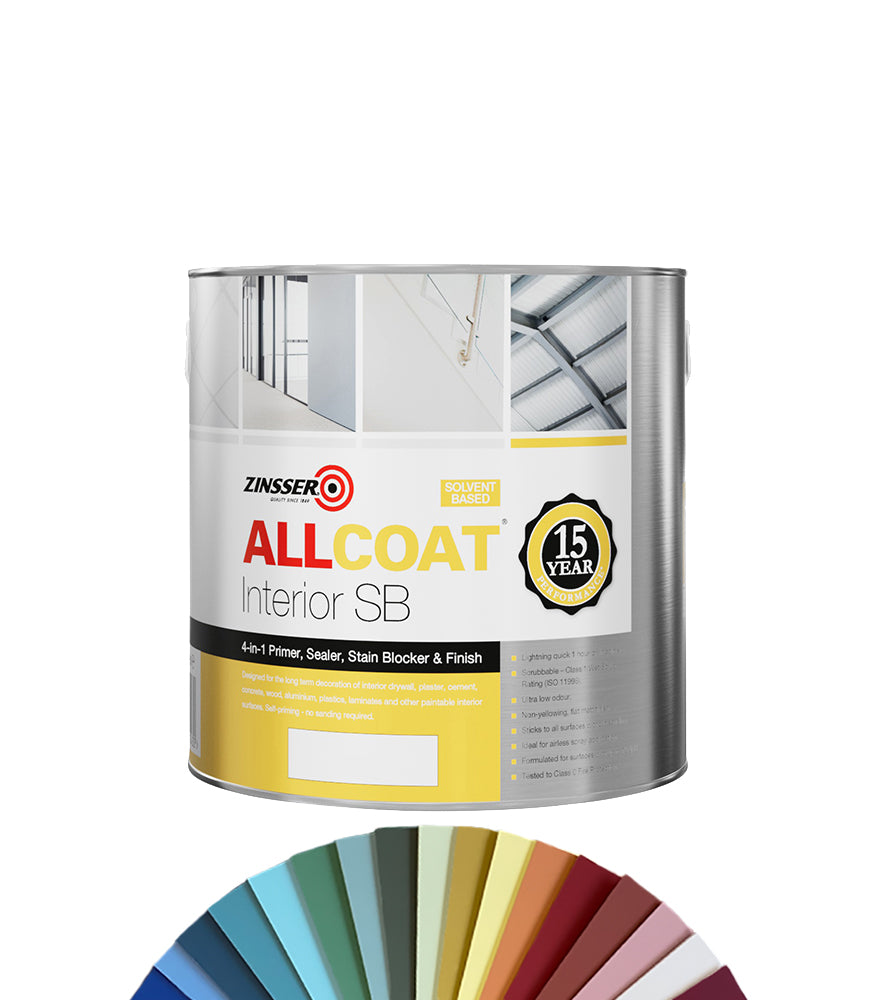 Zinsser AllCoat Multi Surface Primer & Finish - 2.5 Litre - Tinted Colour Match