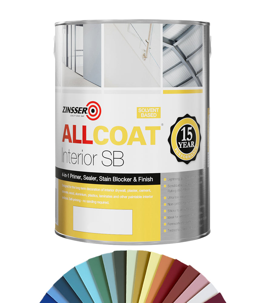 Zinsser AllCoat Multi Surface Primer & Finish - 5 Litre - Tinted Colour Match