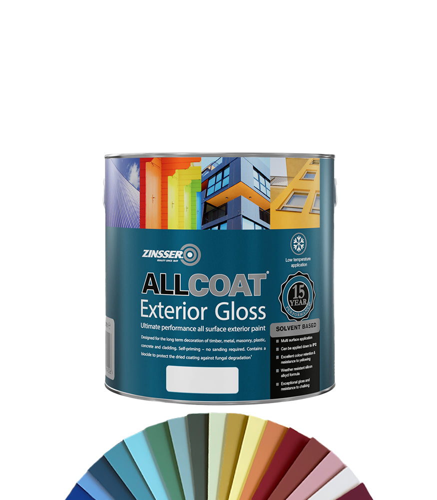 Zinsser AllCoat Exterior Gloss (Solvent Based) - 2.5 Litre - Tinted Mixed Colour
