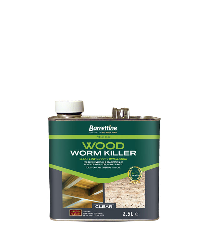 Barrettine Water-Based Woodworm Treatment - 2.5L
