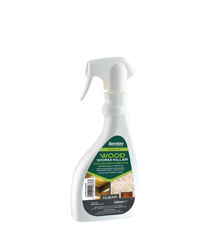 Barrettine Water-Based Woodworm Treatment - 500ml Spray