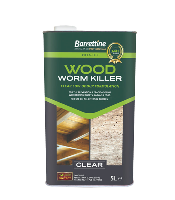 Barrettine Water-Based Woodworm Treatment - 5L