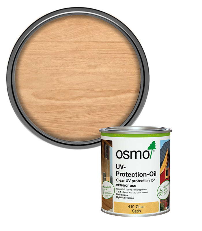 Osmo UV Protection Oil - Clear - Without active Ingredients - Satin - 750ml