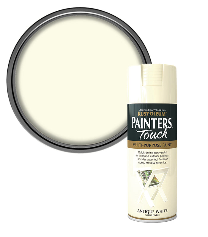 Rust-Oleum Painter’s Touch Spray Paint 400ml Gloss - Antique White
