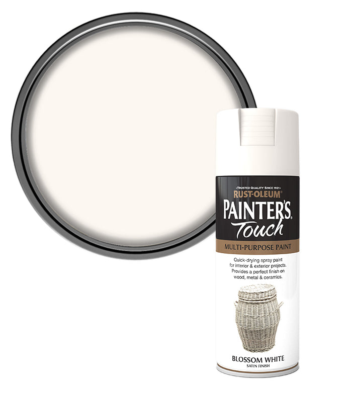 Rust-Oleum Painter’s Touch Spray Paint 400ml Satin - Blossom White
