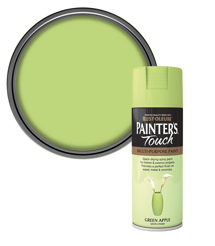 Rust-Oleum Painter’s Touch Spray Paint 400ml Satin - Green Apple