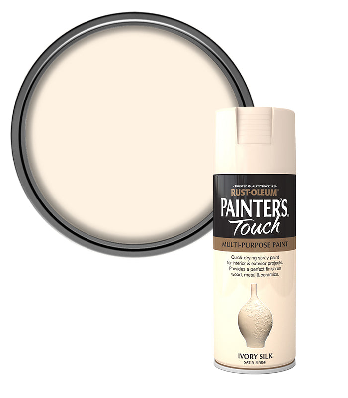 Rust-Oleum Painter’s Touch Spray Paint 400ml Satin - Ivory Silk