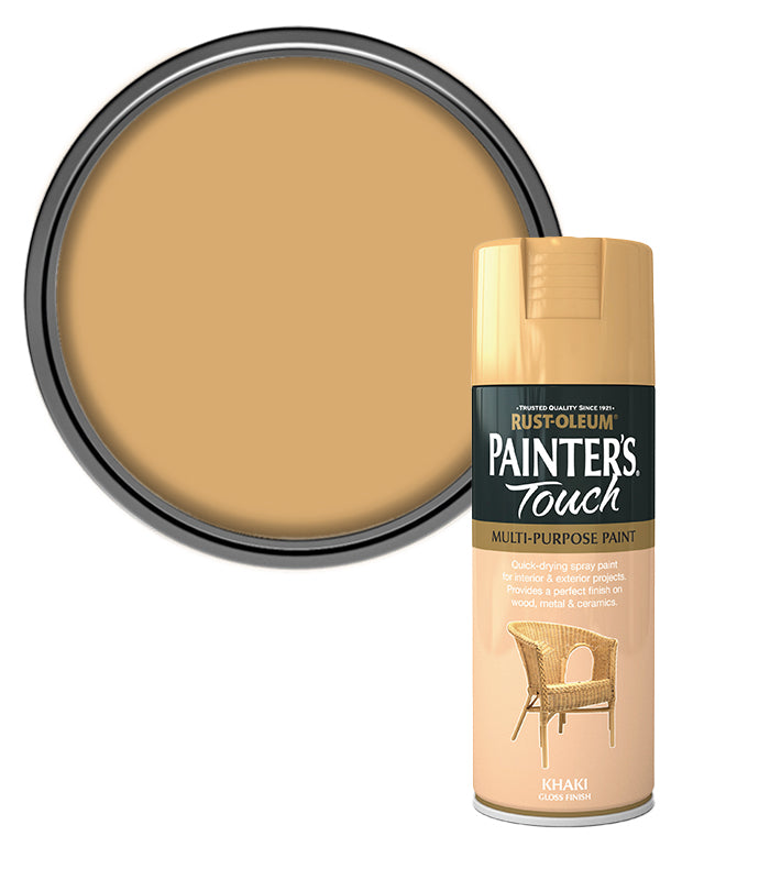 Rust-Oleum Painter’s Touch Spray Paint 400ml Gloss - Khaki