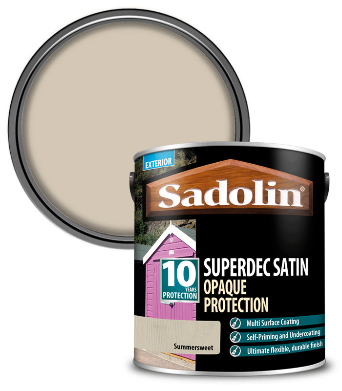 Sadolin Superdec Satin Opaque Wood Protection - Summer Sweet - 2.5L