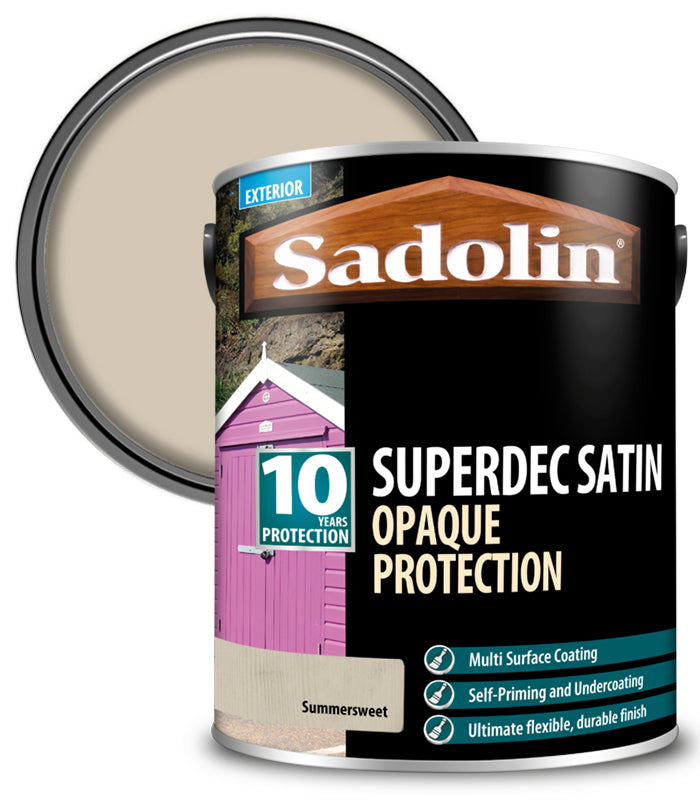 Sadolin Superdec Satin Opaque Wood Protection - Summer Sweet - 5L