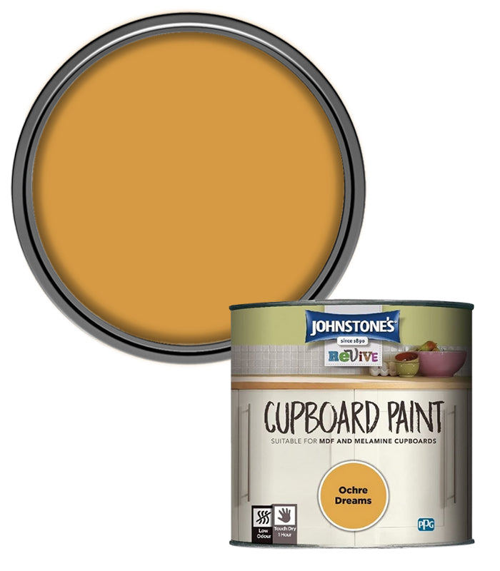 Johnstones Revive Cupboard Paint for MDF & Melamine - Ochre Dreams - 750ml
