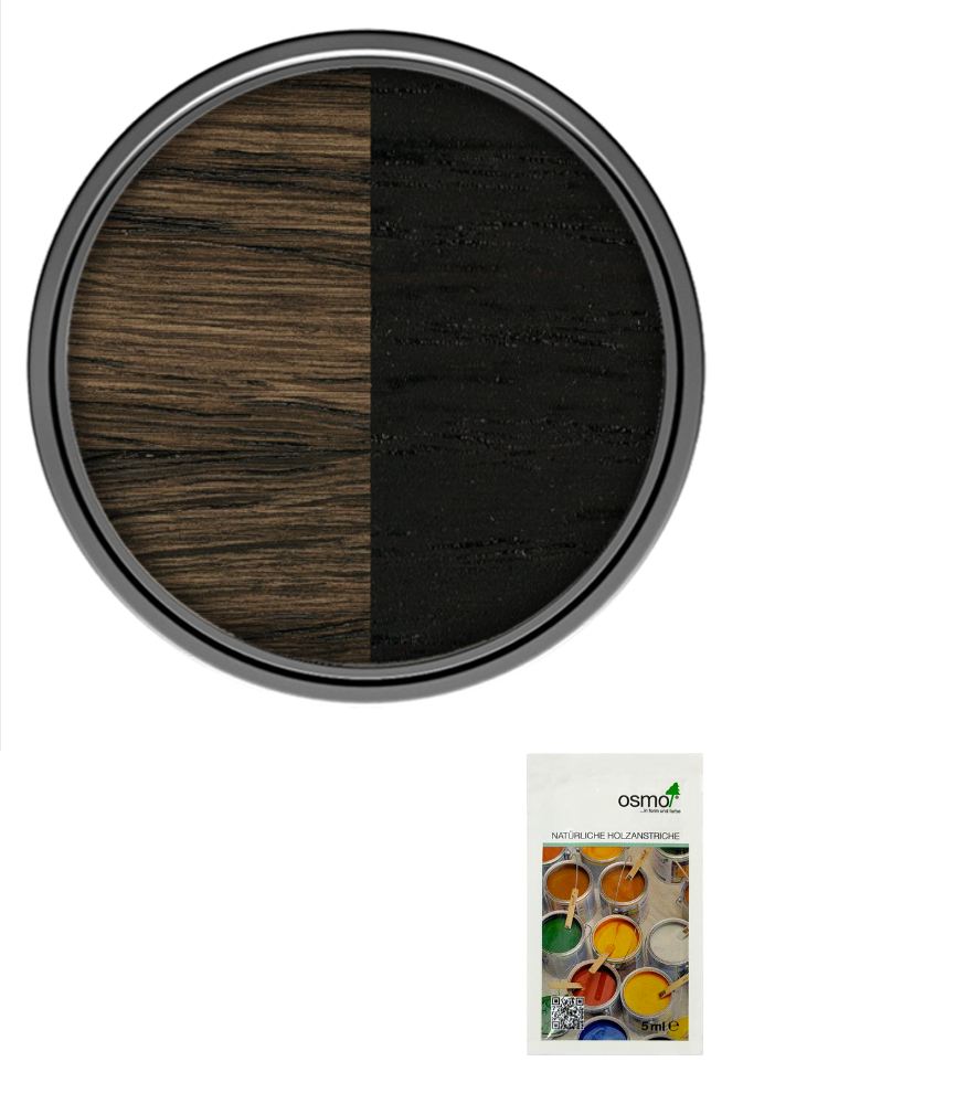 Osmo Oil Stain Satin - Black - Sample 5ml