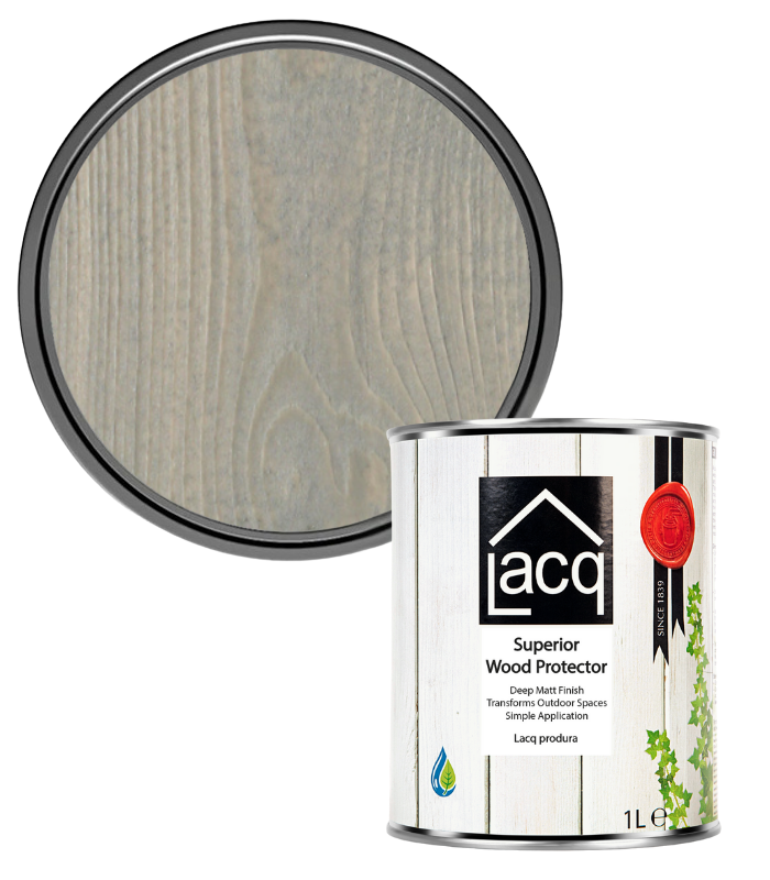 Lacq Produra Superior Wood Protector - Old Grey - 1 Litre