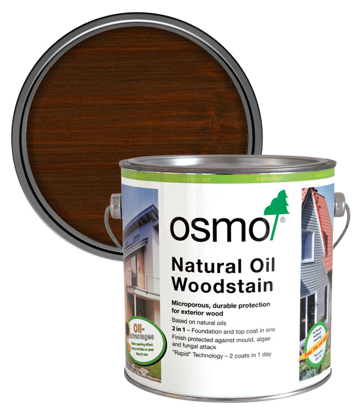 Osmo Natural Oil Woodstain - Teak - 2.5 Litre