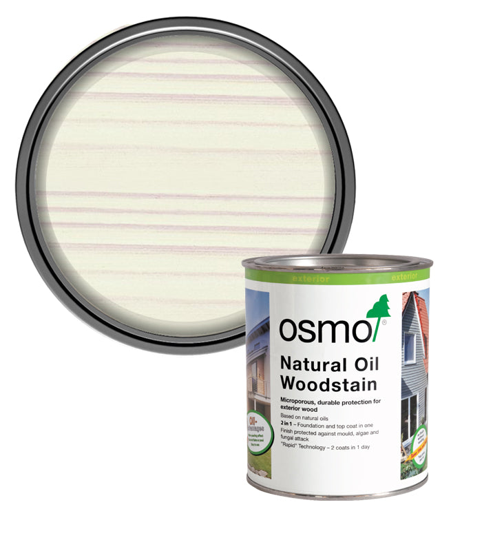 Osmo Natural Oil Woodstain - White - 750ml
