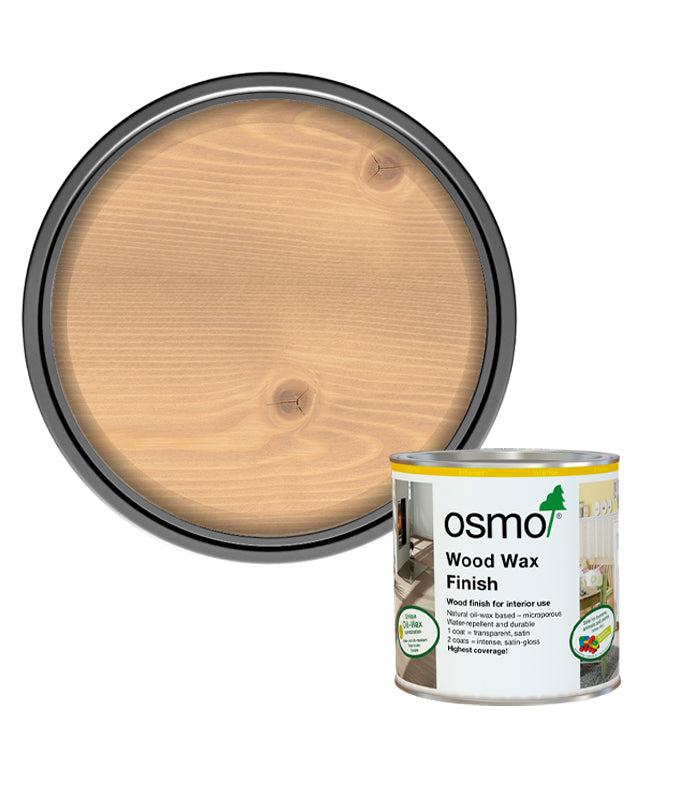Osmo Wood Wax Finish Satin - Light Steamed Beech - 375ml