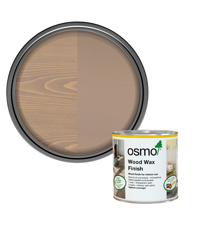 Osmo Wood Wax Finish Satin - Grey Beige - 375ml
