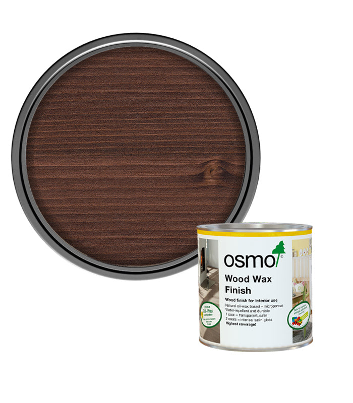 Osmo Wood Wax Finish Satin - Ebony - 375ml