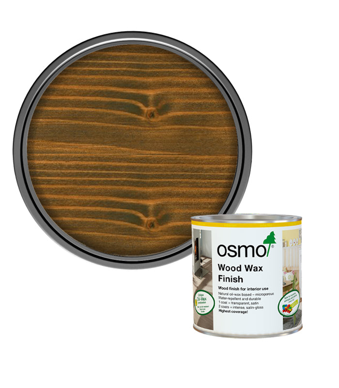 Osmo Wood Wax Finish Satin - Walnut - 375ml