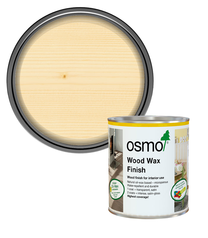 Osmo Wood Wax Finish Satin - Clear - 750ml