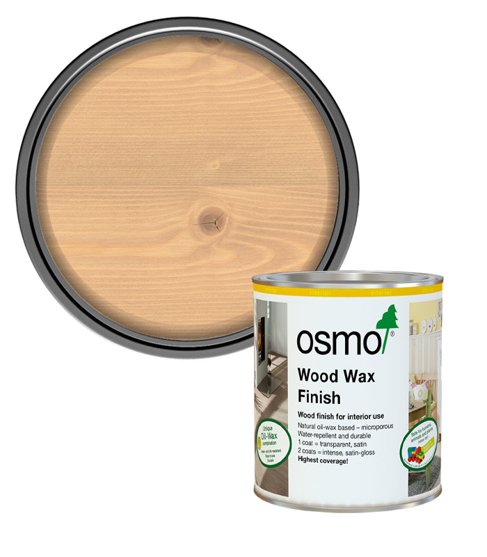 Osmo Wood Wax Finish Satin - Light Steamed Beech - 750ml