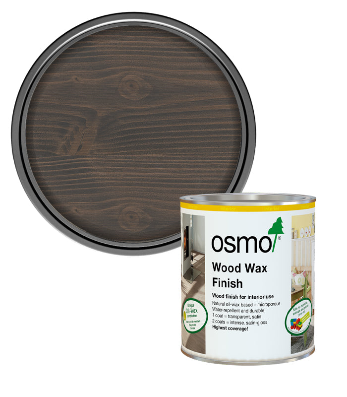 Osmo Wood Wax Finish Satin - Granite Grey - 750ml