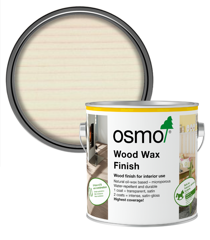 Osmo Wood Wax Finish Matt - White - 2.5L