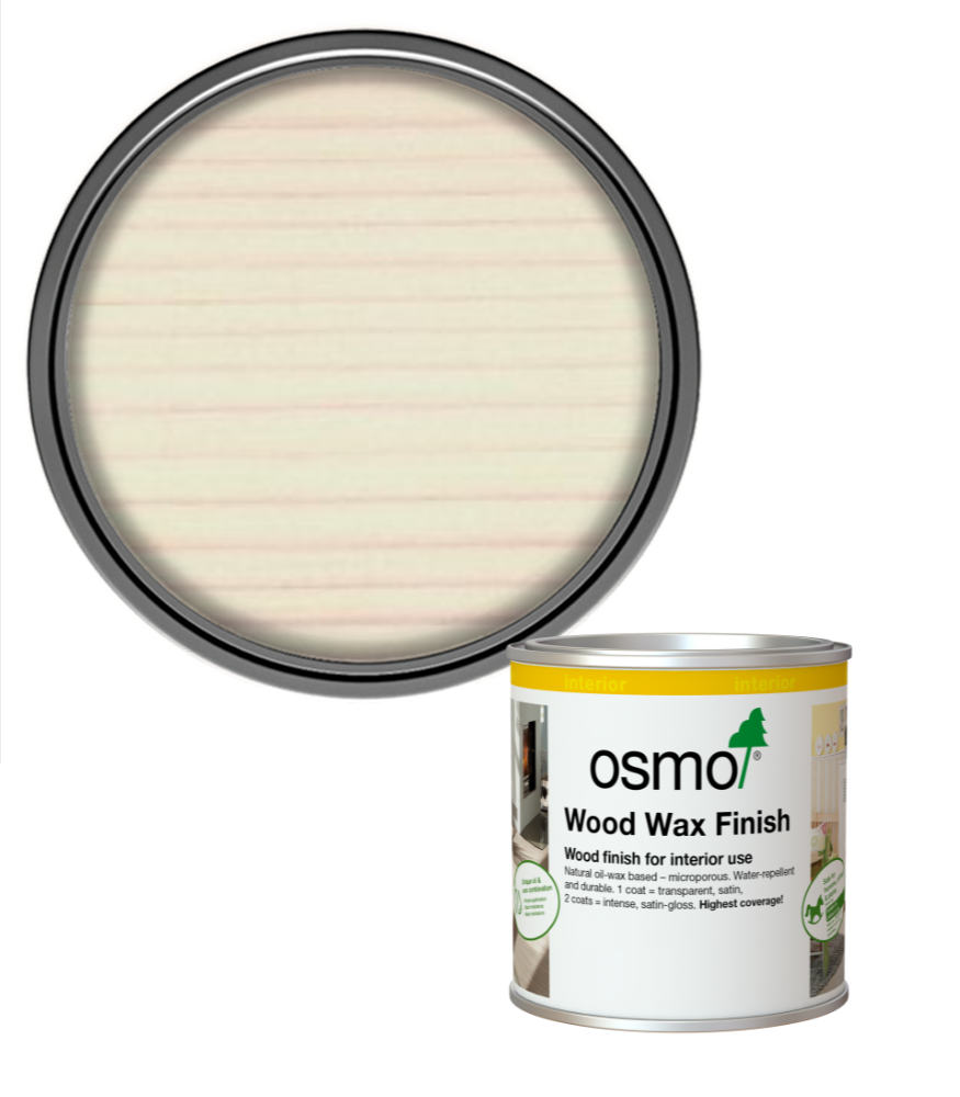 Osmo Wood Wax Finish Matt - White - 375ml