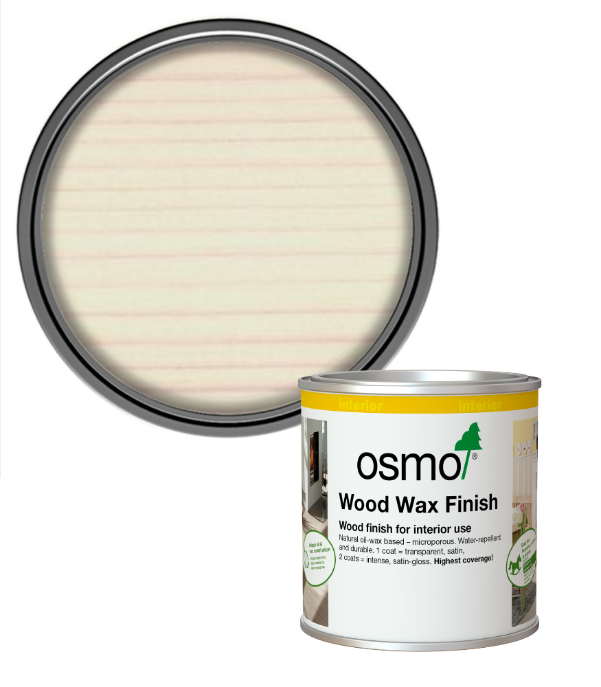 Osmo Wood Wax Finish Matt - White - 750ml