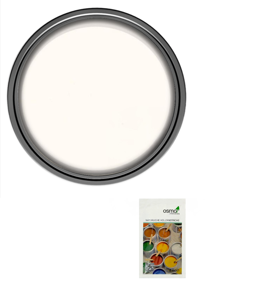 Osmo Opaque Gloss Wood Stain - White - Sample 5ml