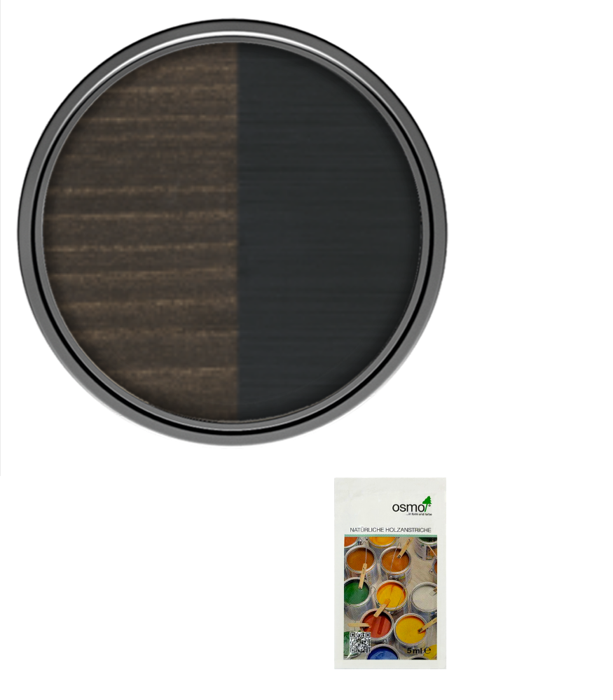 Osmo Wood Wax Finish Satin - Black - Sample 5ml