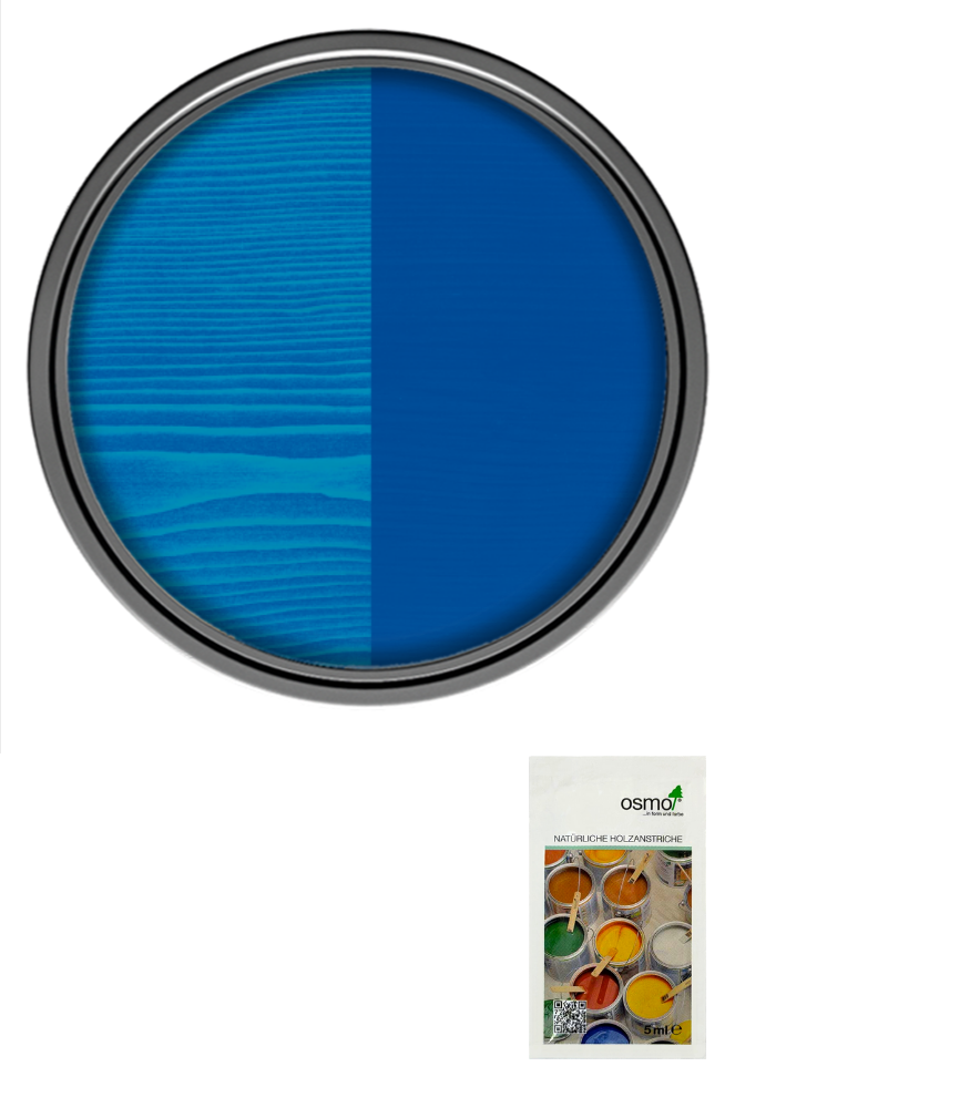 Osmo Wood Wax Finish Satin - Blue - Sample 5ml