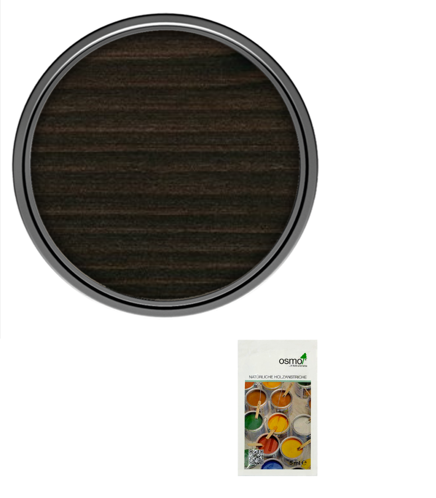 Osmo Wood Wax Finish Satin - Ebony - Sample 5ml