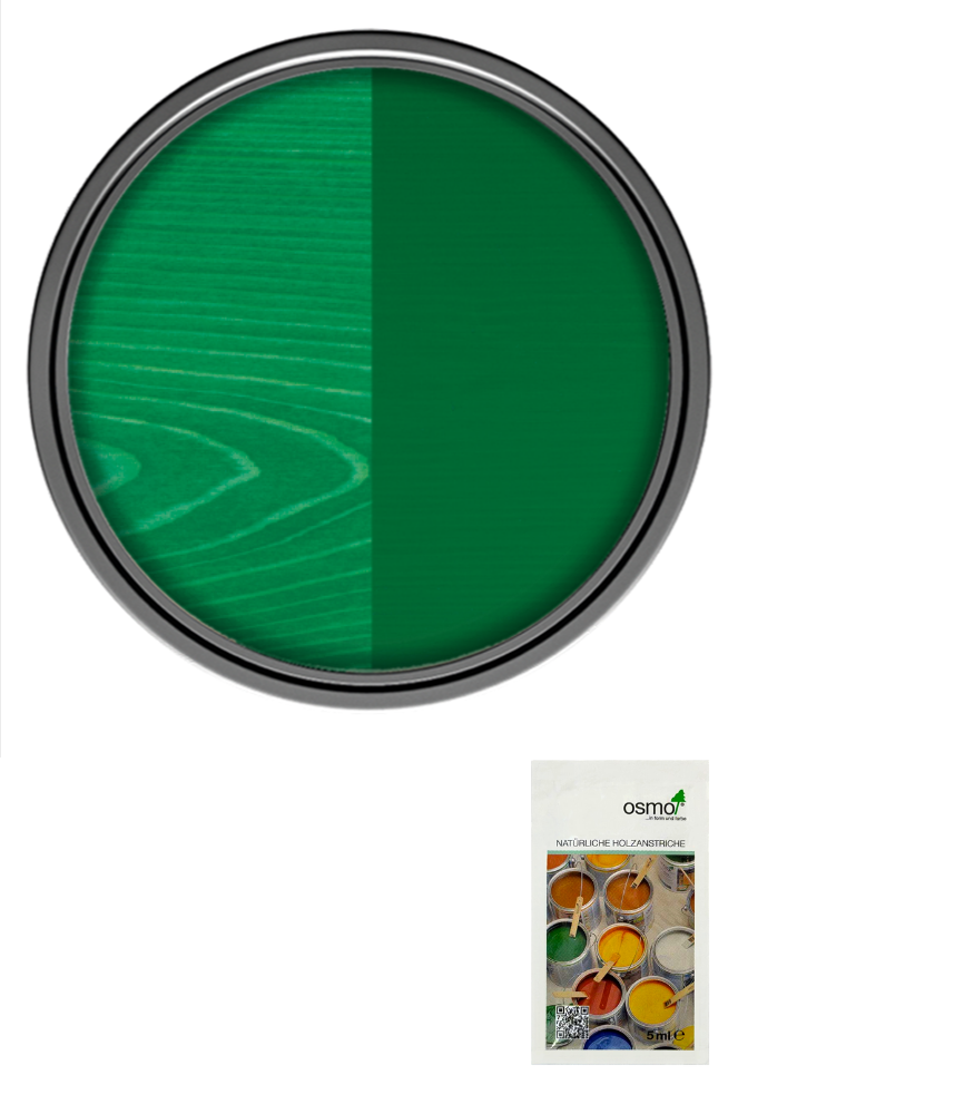 Osmo Wood Wax Finish Satin - Green - Sample 5ml