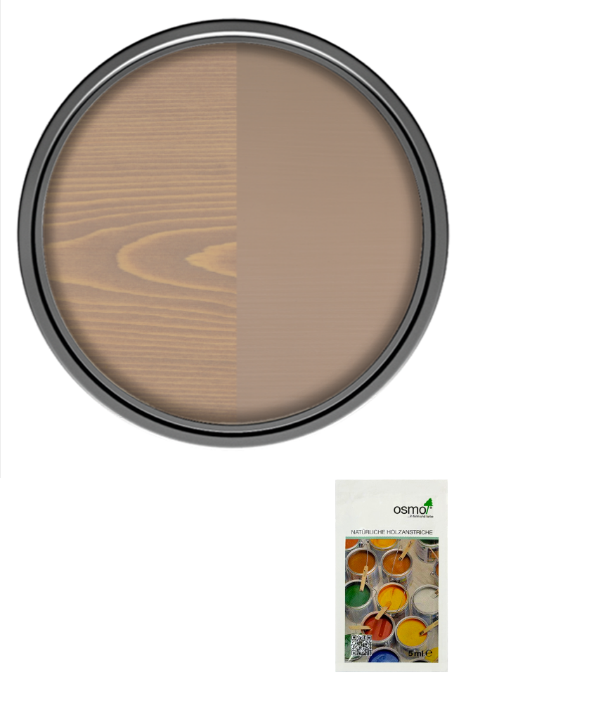 Osmo Wood Wax Finish Satin - Grey Beige - Sample 5ml