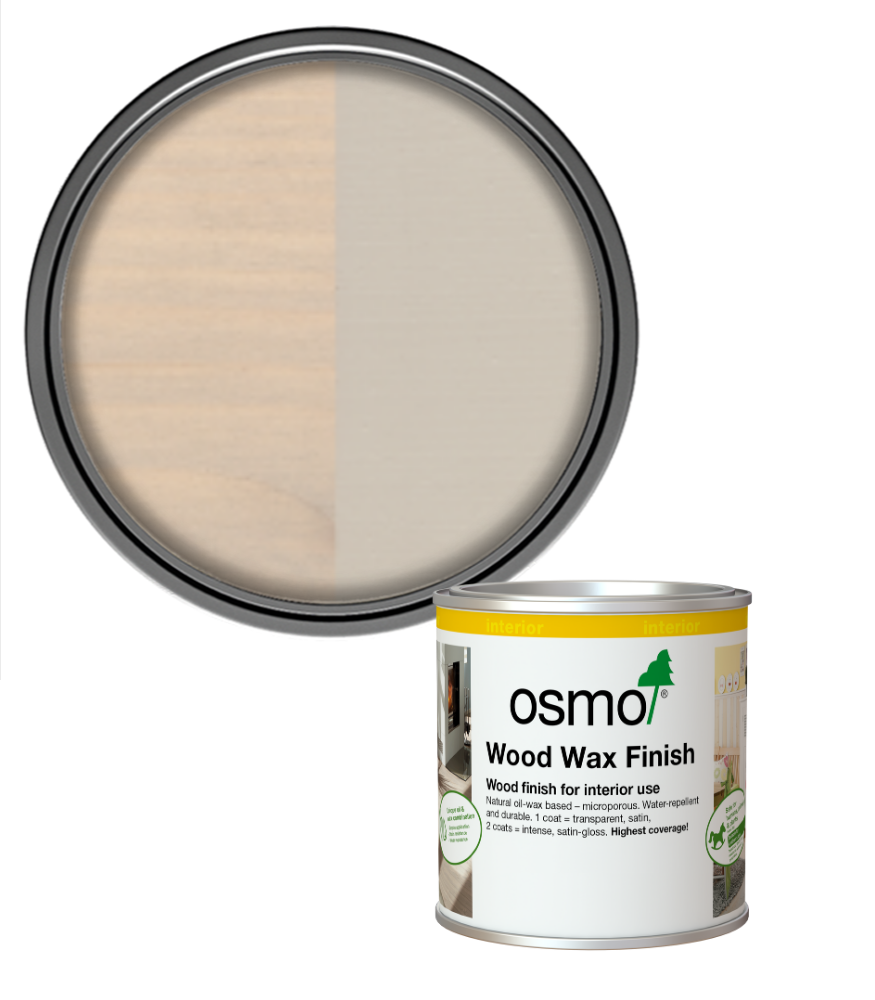 Osmo Wood Wax Finish Satin - Pebble - 375ml