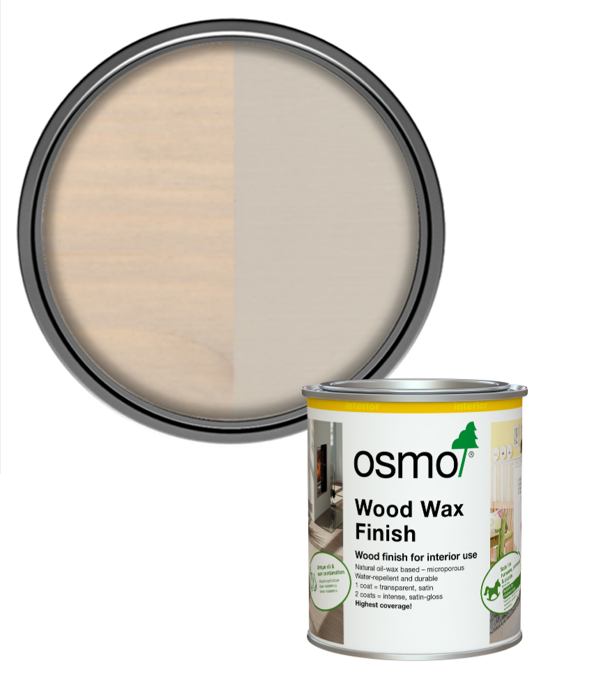 Osmo Wood Wax Finish Satin - Pebble - 750ml