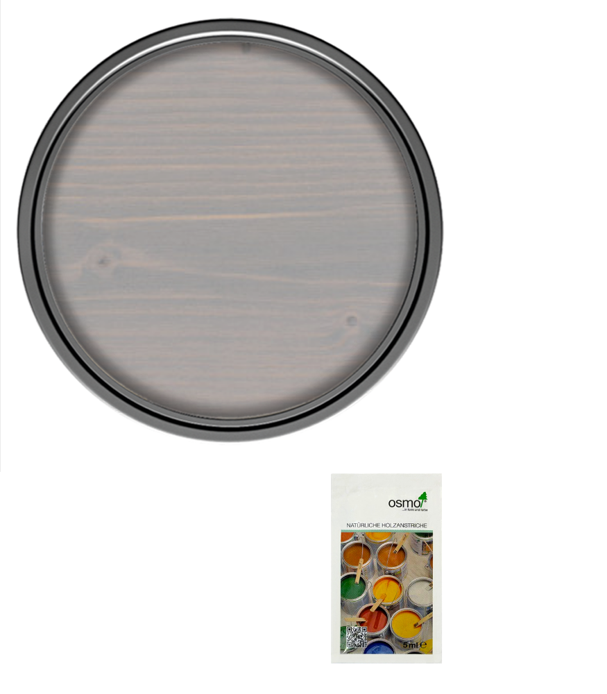 Osmo Wood Wax Finish Satin - Silk Grey - Sample 5ml